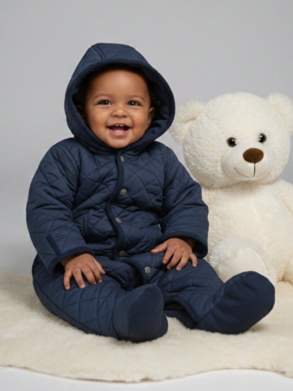 NWT Ralph Lauren Hooded Quilted Barn Bunting Classic and Cozy 9 M 19-22 Lbs.